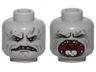 Minifigure, Head Dual Sided Alien Drabata Reptile Closed Mouth / Open Mouth Pattern (SW Pao)