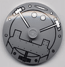 Dish 4 x 4 Inverted (Radar) with Solid Stud with Vault Door Pattern