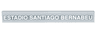 Tile 1 x 8 with White and Silver 'ESTADIO SANTIAGO BERNABEU' Pattern