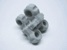 Technic, Spike Connector with 4 Holes Perpendicular - Flexible Rubber