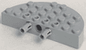 Brick, Round Corner 4 x 8 Full Brick Double with 2 Fixed Rotatable Friction Pins