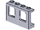 Window 1 x 4 x 2 Plane, Single Top Hole and Double Bottom Holes for Glass