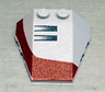 Wedge 4 x 4 Triple with Stud Notches with Set 7260 Right Pattern