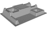 Baseplate, Raised 32 x 48 x 6 with Level Front