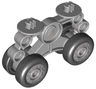 Duplo Airplane Landing Gear Large with 4 Wheels