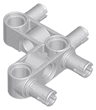 Technic, Pin Connector Perpendicular 3 x 3 Bent with 4 Pins