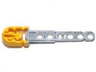 Projectile Arrow, Liftarm Shaft with Molded Yellow Flexible Rubber Hollow End Pattern