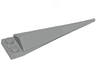 Plate, Modified 1 x 2 with Angular Extension with Molded Flexible Rubber Light Bluish Gray Tip Pattern