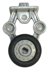 Duplo Airplane Landing Gear with Two Wheels and Pin on Top