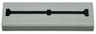 Tile 1 x 3 with Black Line with 3 Parallel Notches Pattern (Castle Arrowslit)