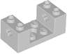 Technic, Brick 2 x 4 x 1 1/3 with Axle Holes and 2 x 2 Cutout