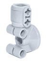 Technic, Steering, Wheel Hub Holder / Shock Absorber Head with 2 Pin Joiners and Shaft with 2 Axle Holes