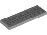 Tile 2 x 6 with Black 'KHZ', 'MHZ' and Radio Frequencies Pattern