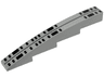 Slope, Curved 8 x 1 x 1 2/3 with Black Rectangles and Dark Bluish Gray Line Pattern