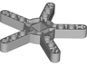 Technic, Liftarm, Modified Rotor 5 Blade with Square Hole