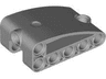 Technic, Panel Curved 2 x 5 x 3 Double Modified L-Shape Quarter Ellipse Thick 