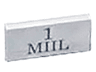 Tile 2 x 4 with '1 MIIL' Pattern