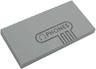 Tile 2 x 4 with Dark Bluish Gray Headphones Icon, 'PHONES' and Outline Pattern