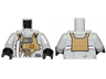Torso SW Rebel B-wing Pilot with Dark Tan Front Panel with Breathing Apparatus Pattern / Light Bluish Gray Arms / Black Hands