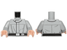Torso SW Imperial Crew Uniform Jumpsuit with Straight Black Belt with Silver Buckle Pattern / Light Bluish Gray Arms / Light Nougat Hands