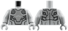 Torso Armor Silver Plate Armor with Dark Bluish Gray Circles Pattern / Light Bluish Gray Arms / Light Bluish Gray Hands