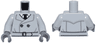 Torso Trench Coat, Dark Bluish Gray Stitching, Buttons, Belt over White Shirt and Black Tie Pattern / Light Bluish Gray Arms / Dark Bluish Gray Hands