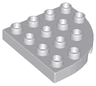 Duplo, Plate Round Corner 4 x 4