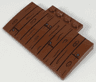 Slope, Curved 5 x 8 x 2/3 with 4 Studs with Boards and Nails Pattern