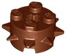 Brick, Round 2 x 2 with Spikes and Axle Hole