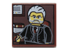 Tile 2 x 2 with Portrait of Male Minifigure with Gray Hair, Beard and Black Suit Pattern