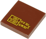 Tile 2 x 2 with Yellow '128 t', '2x30 t', P/V 76t', 'G/M70t' and 'E' Pattern