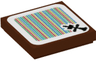 Tile 2 x 2 with Super Mario Scanner Code Bowser's Airship Mast Pattern (Sticker) - Set 71391