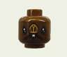 Minifigure, Head Alien with SW Kabe, White Fangs, Nose with 4 Nostrils, Open Mouth Pattern