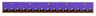 Tile 1 x 8 with Dark Purple Cloth Strip with Bright Light Orange Dots, Dark Brown Stitching, Silver Nails and Eyelets Pattern