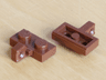 Hinge Plate 1 x 2 Locking with 1 Finger on Side with Bottom Groove
