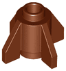 Brick, Round 1 x 1 with Fins