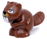Beaver, Friends Style with Nougat Eyes, Medium Nougat Muzzle, Black Nose and White Teeth Pattern