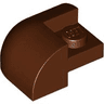 Slope, Curved 2 x 2 Corner Round with Recessed Stud