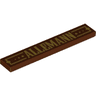 Tile 1 x 6 with 'ALLEMANN' Pattern