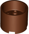 Brick, Round 3 x 3 x 2 with Recessed Center and Axle Hole