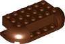 Brick, Round 4 x 8 x 1 1/3 with 2 Curved Corners, 1 x 4 Cutout on Side, 2 x 1 Cutouts on Ends