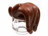 Minifigure, Hair Short in Back, Spiked Bangs, Long Part to Left