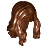 Minifigure, Hair Long Wavy with Center Part