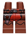 Hips and Legs with Silver Belt, Chaps and Holster with Deadpool Logo Pattern