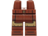 Hips and Legs with SW Robe Ends, Dark Tan Shirt Tail, Black and Dark Brown Shoe Tips Pattern