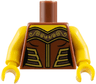 Torso Female Armor with Gold Decorations Pattern / Yellow Arms / Yellow Hands