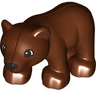 Duplo Bear Baby Cub with Black Muzzle and Eyes Semicircular Pattern