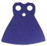 Minifigure Cape Cloth, Extended with Round Bottom and 2 Top Holes