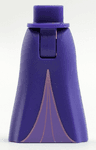 Mini Doll Hips and Skirt Full Length with Medium Lavender Inset Pattern - Thick Hinge