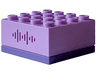 Electric, Sound Brick 4 x 4 with Medium Lavender Top and 31 Randomized Sounds (Talking Sorting Hat)